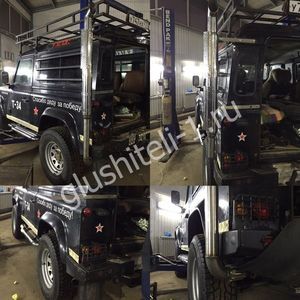 Установка спортивной выхлопной системы Land Rover Defender 